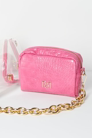 Sac bandoulière et pochette Fuchsia