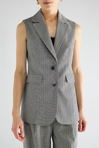 Gilet long  - Gris