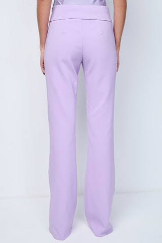 Pantalon bootcut taille haute - Mauve