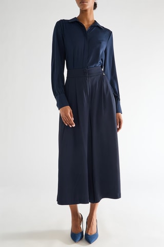 Pantalon palazzo - Bleu marine