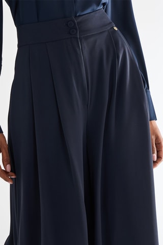 Pantalon palazzo - Bleu marine