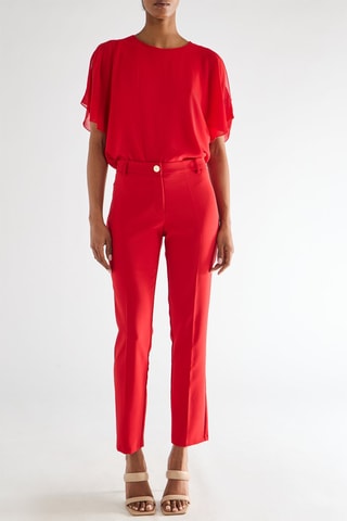 Pantalon skinny - Rouge