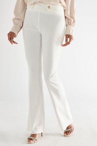 Pantalon flare - Blanc