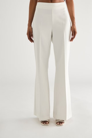 Pantalon taille haute - Blanc