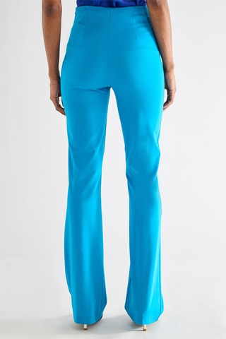 Pantalon taille haute - Bleu