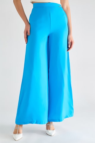 Pantalon palazzo - Bleu