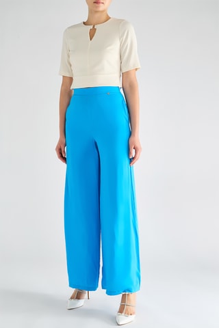 Pantalon palazzo - Bleu