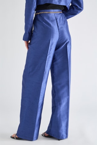 Pantalon wide legs - Bleu