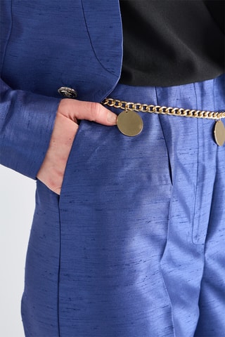 Pantalon wide legs - Bleu