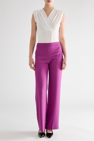 Pantalon wide legs - Violet