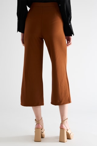Pantalon wide legs - Marron