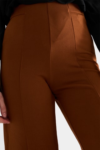 Pantalon wide legs - Marron