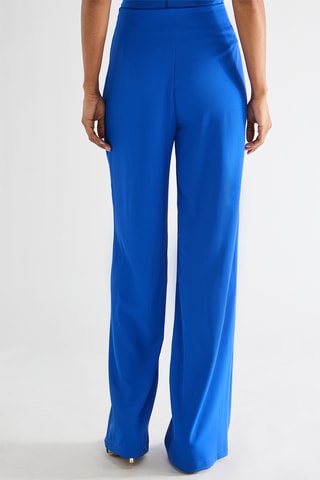Pantalon taille haute - Bleu