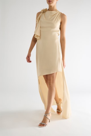 Robe asymétrique - Beige