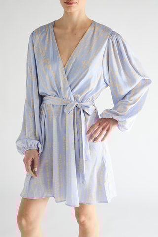 Robe portefeuille - Bleu