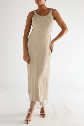 Robe longue - Beige