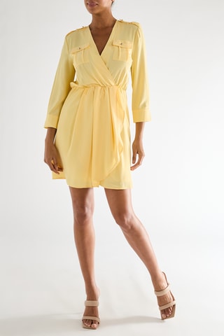 Robe portefeuille - Jaune