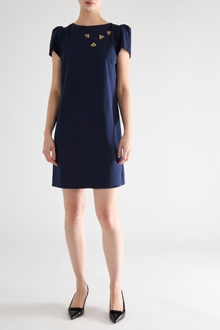 Robe droite - Bleu