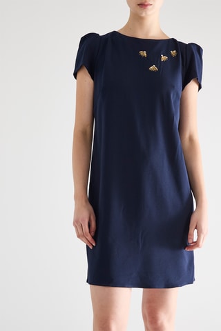 Robe droite - Bleu