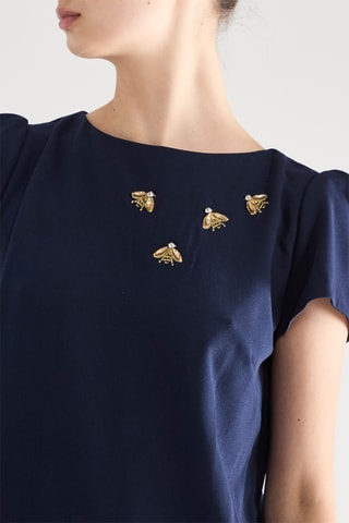 Robe droite - Bleu