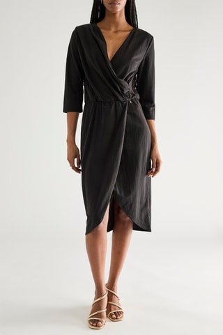 Robe portefeuille - Noir