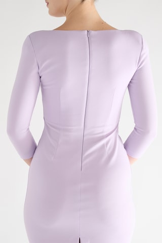 Robe fourreau - mauve