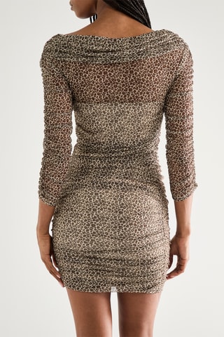 Robe fourreau - Marron