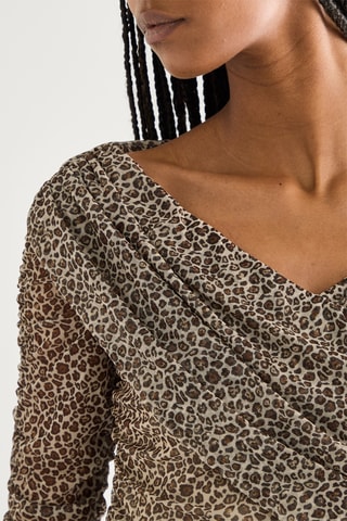 Robe fourreau - Marron