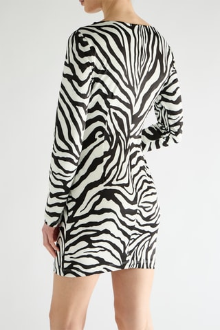 Robe fourreau - Blanc et noir