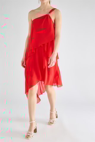 Robe asymétrique - Rouge