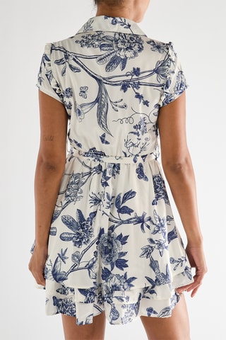Robe patineuse - Bleu marine et blanc