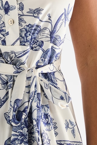 Robe patineuse - Bleu marine et blanc