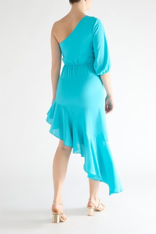 Robe asymétrique - Turquoise
