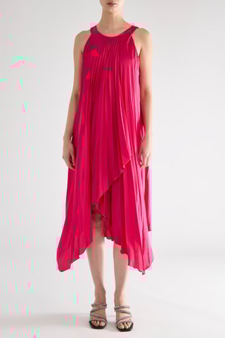 Robe plissée - Fuchsia