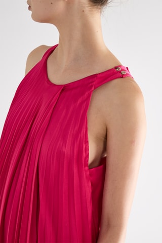 Robe plissée - Fuchsia