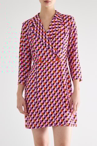 Robe portefeuille - Fuchsia