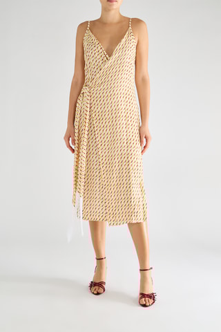 Robe portefeuille - Beige
