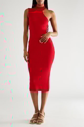 Robe fourreau - Rouge
