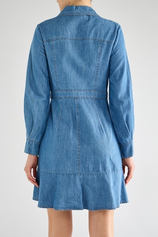 Robe chemise en jean - Bleu