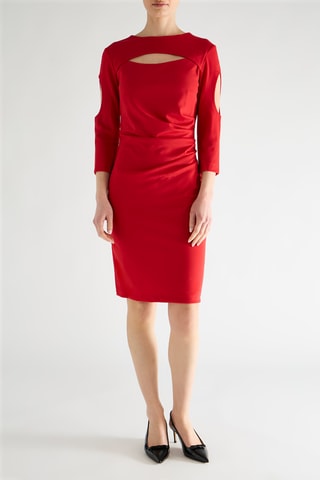 Robe fourreau - Rouge