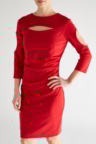 Robe fourreau - Rouge