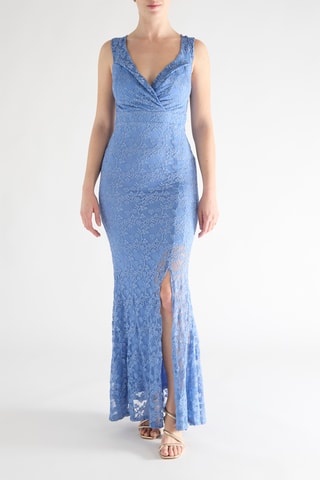 Robe longue - Bleu