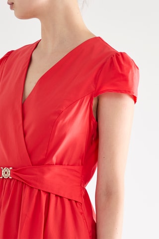 Robe midi - Rouge