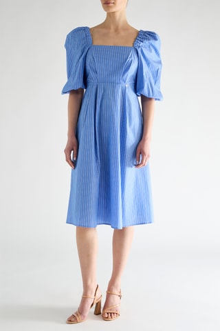Robe midi - Bleu