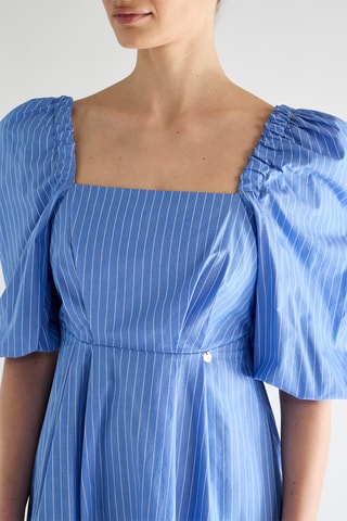 Robe midi - Bleu