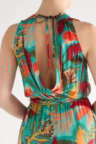 Robe longue - Bleu