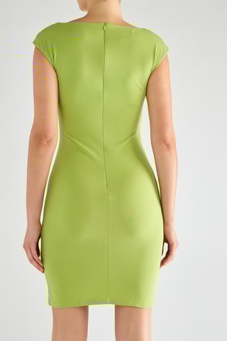 Robe fourreau - Vert citron