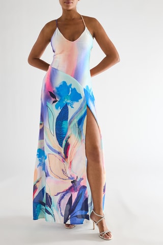 Robe longue - Bleu