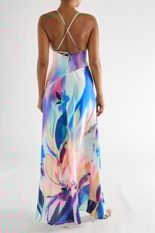 Robe longue - Bleu