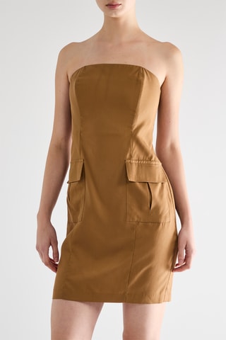 Robe bustier - Marron